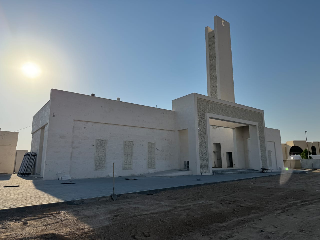 Abu Dhabi Mosque Exterior Wide View