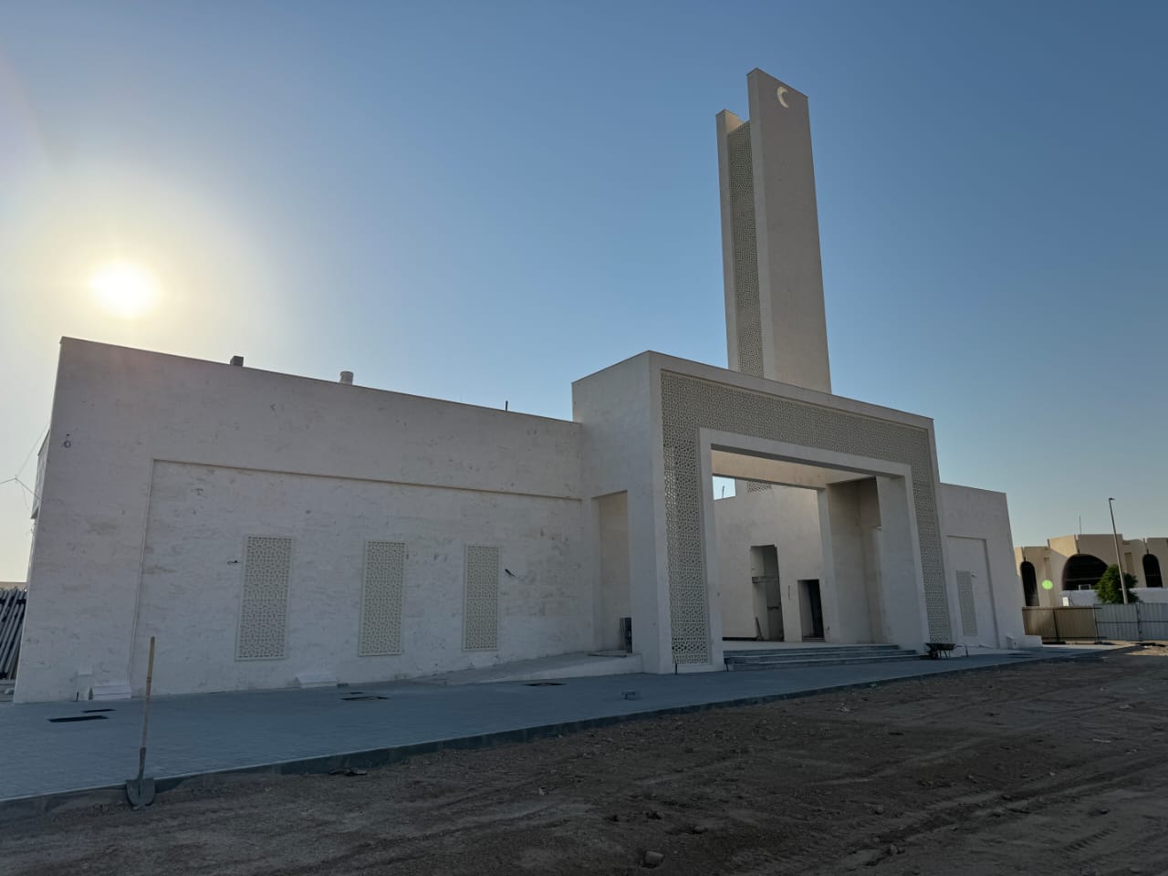 Abu Dhabi Mosque Main Facade